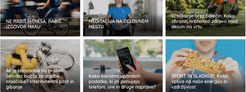 Strokovni članki in zdravi recepti